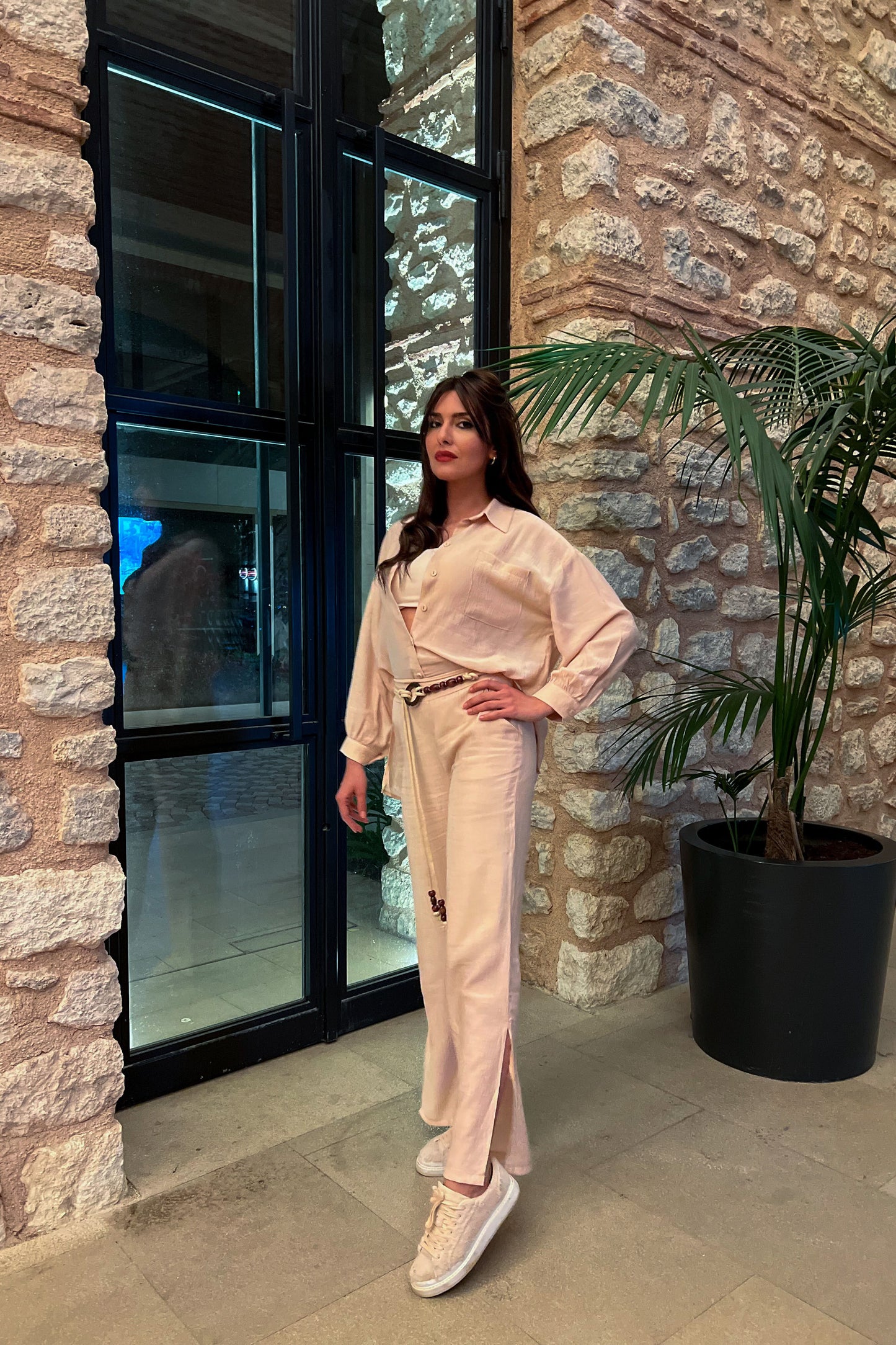 Champagne Pant and Shirt 2 Pieces Set