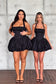 Balloon Hem Halter Mini Dress 🖤