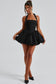 Balloon Hem Halter Mini Dress 🖤