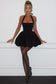 Balloon Hem Halter Mini Dress 🖤