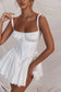 Maldives Bliss White Lace Edge Bandage Suspender Mini Dress