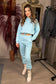 Blue Tracksuit 2 Pieces Set