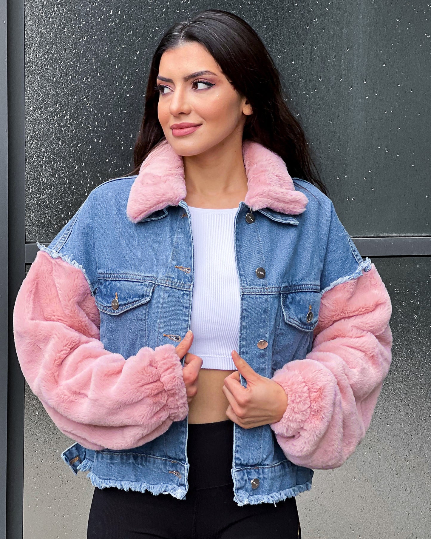 Pink Lightweight Denim Jacket