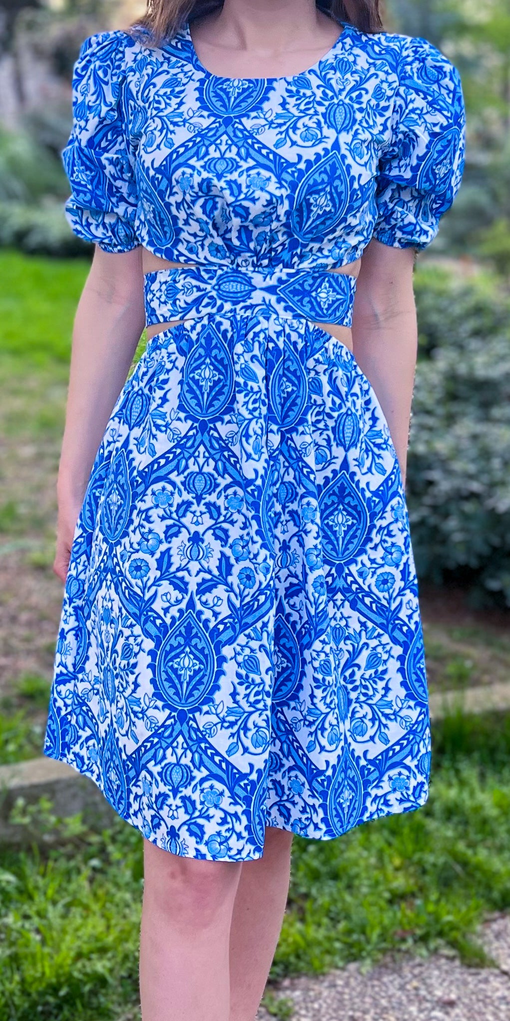 Ethnic Low-cut Back Dress