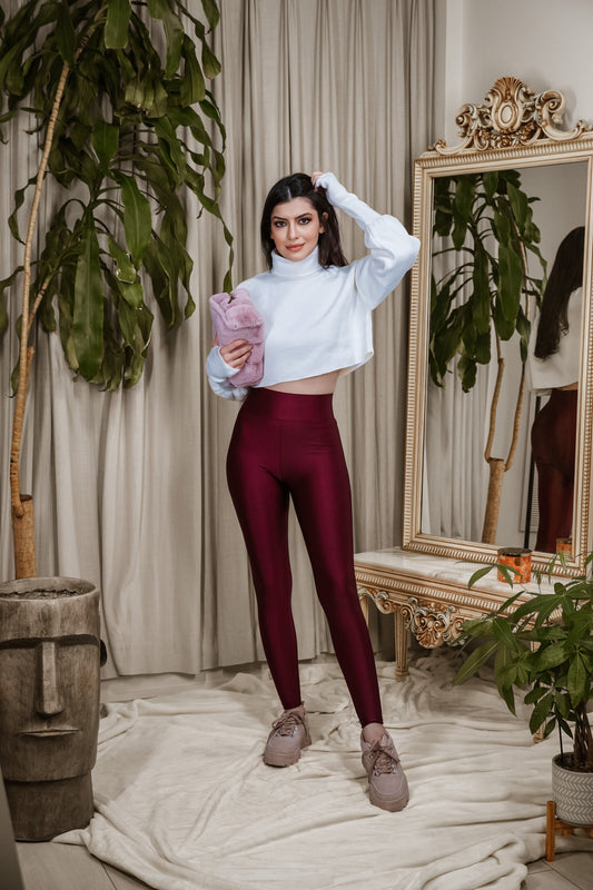 Martha Purple Shiny Legging