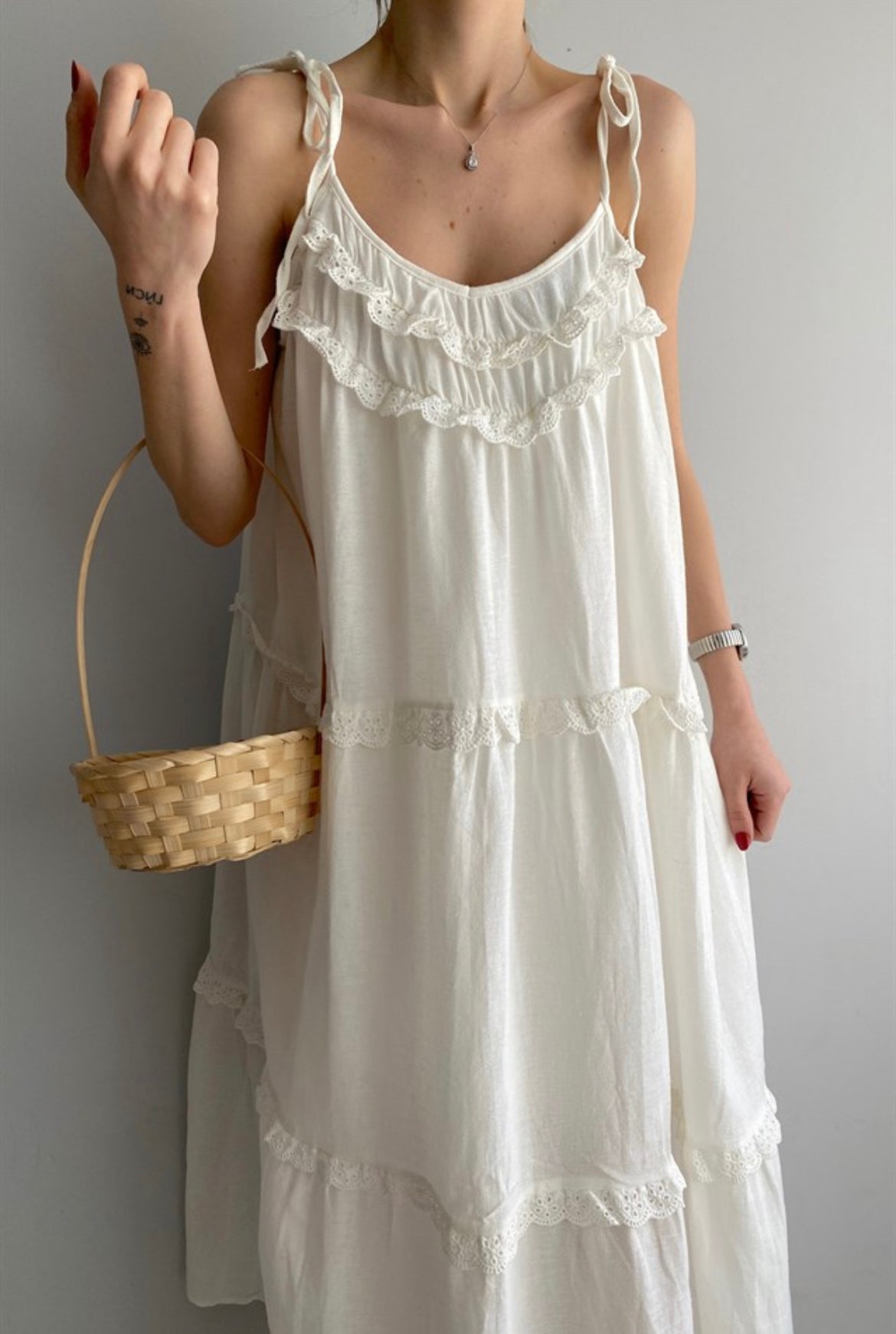 Marrakech Mystery Tie Strap Maxi Dress