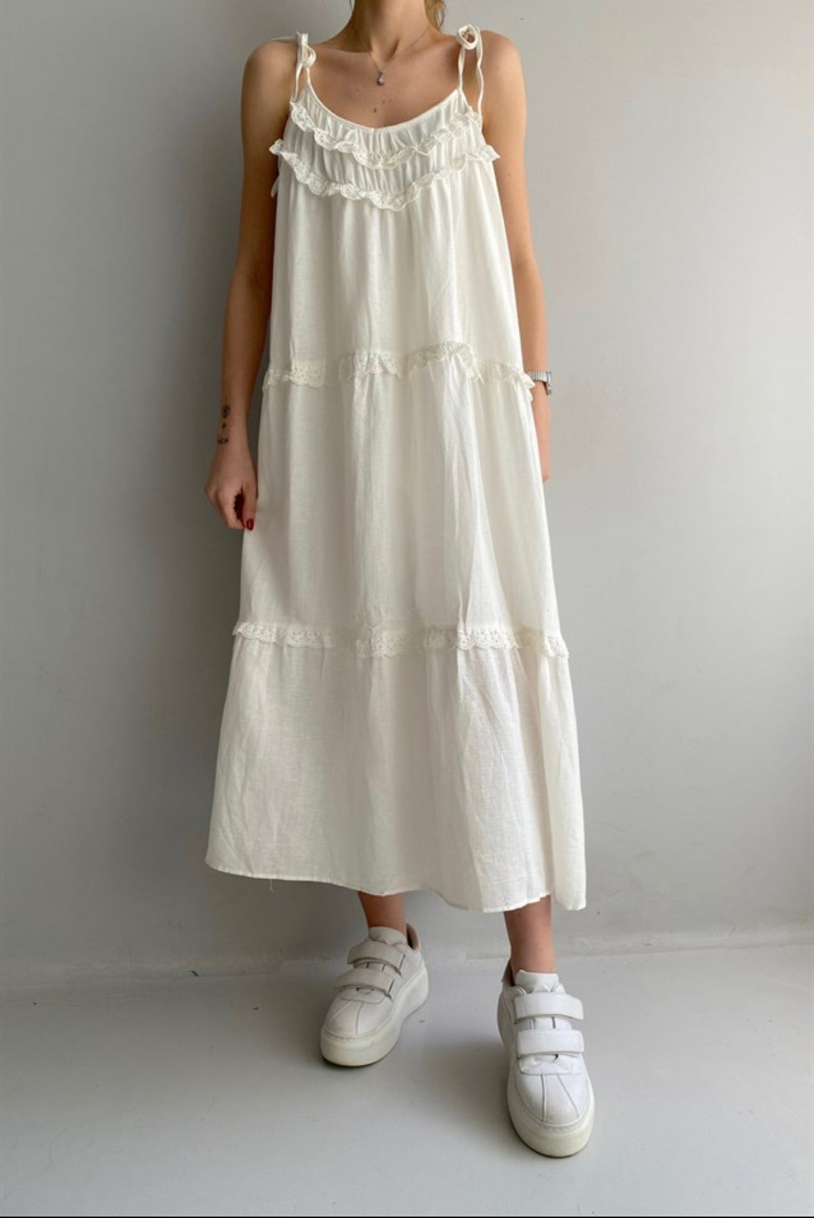 Marrakech Mystery Tie Strap Maxi Dress